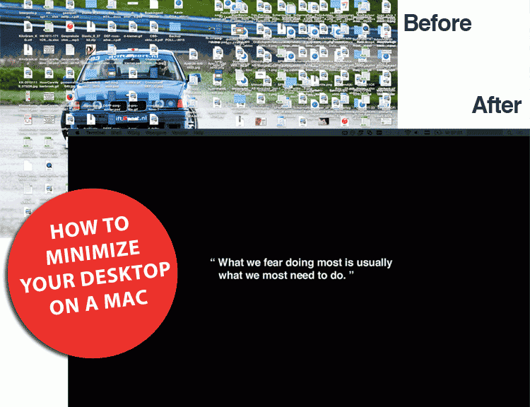 How to minimize your desktop